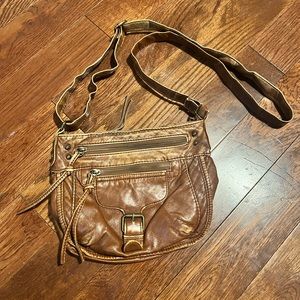 Mossimo brown leather-like over the shoulder bag/crossbody